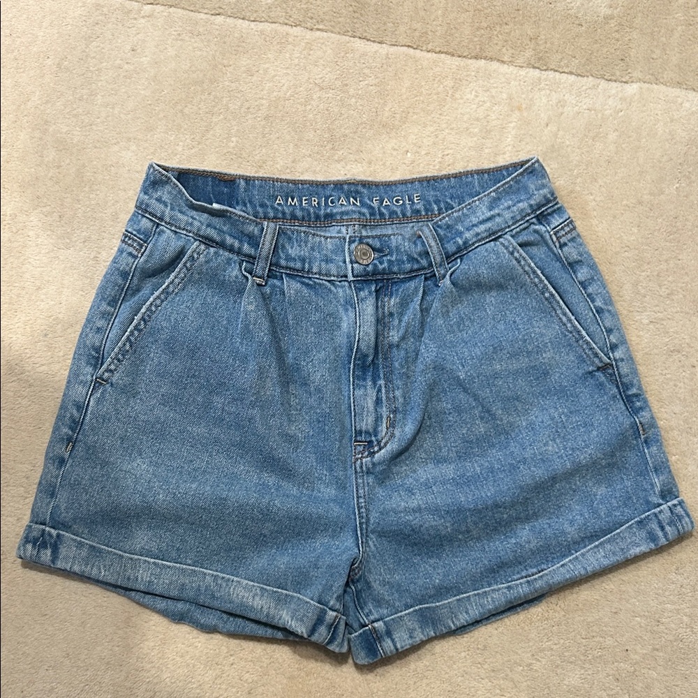 American Eagle Outfitters Light Blue Jean Shorts